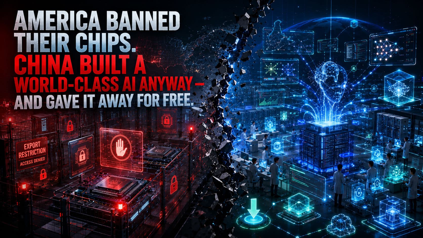 America Banned Their Chips. China Built a World-Class AI Anyway — And Gave It Away for Free article hero image