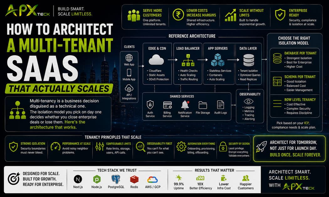 How to Architect a Multi-Tenant SaaS That Actually Scales article hero image