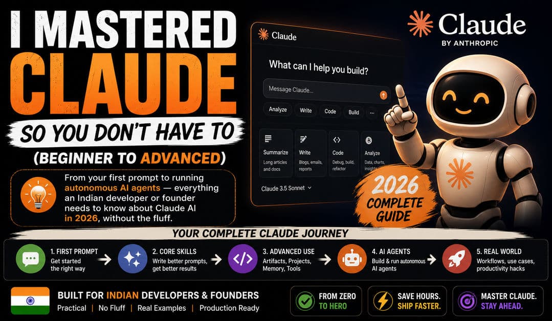 I Mastered Claude So You Don't Have To (Beginner to Advanced) article hero image