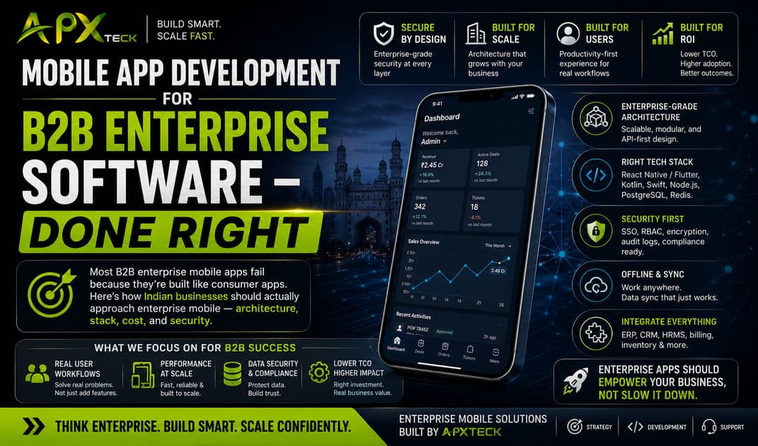 Mobile App Development for B2B Enterprise Software article hero image