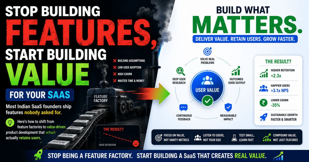 Stop Building Features, Start Building Value for Your SaaS article hero image