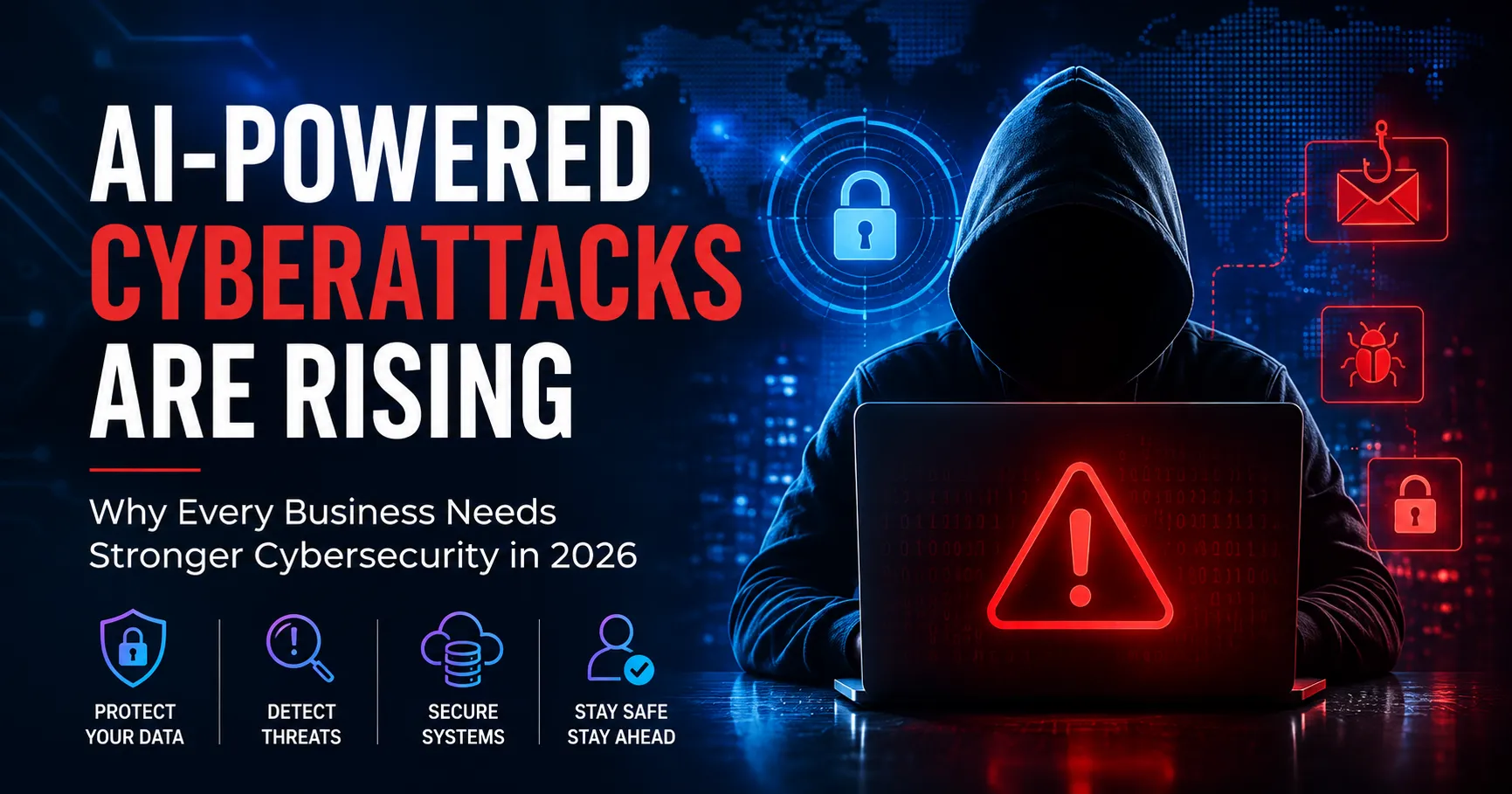 AI-Powered Cyberattacks Are Rising: Why Every Business Needs Stronger Cybersecurity Now article hero image
